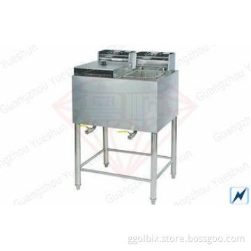 Floor Type Dual Basket Deep Fryers Commercial For Kitchen ,